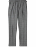 Kingsman - Straight-Leg Prince Of Wales Checked Wool Suit Trousers - Gray