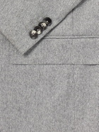 Zegna - Wool and Cashmere-Blend Mélange Flannel Suit Jacket - Gray