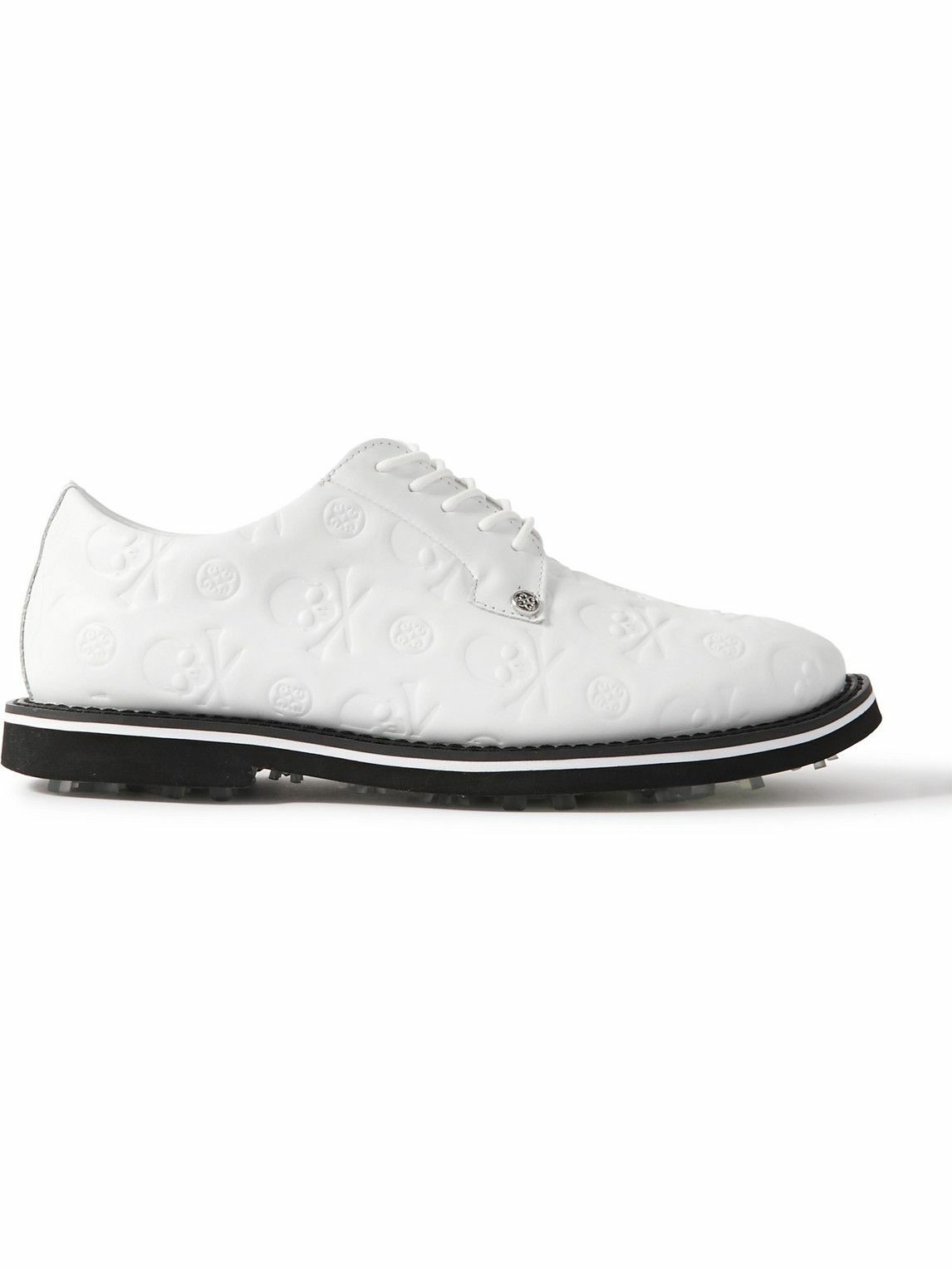 G/FORE - Gallivanter Logo-Debossed Leather Golf Shoes - White G/FORE