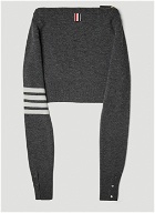 Thom Browne - Sweater Shoulder Bag in Grey