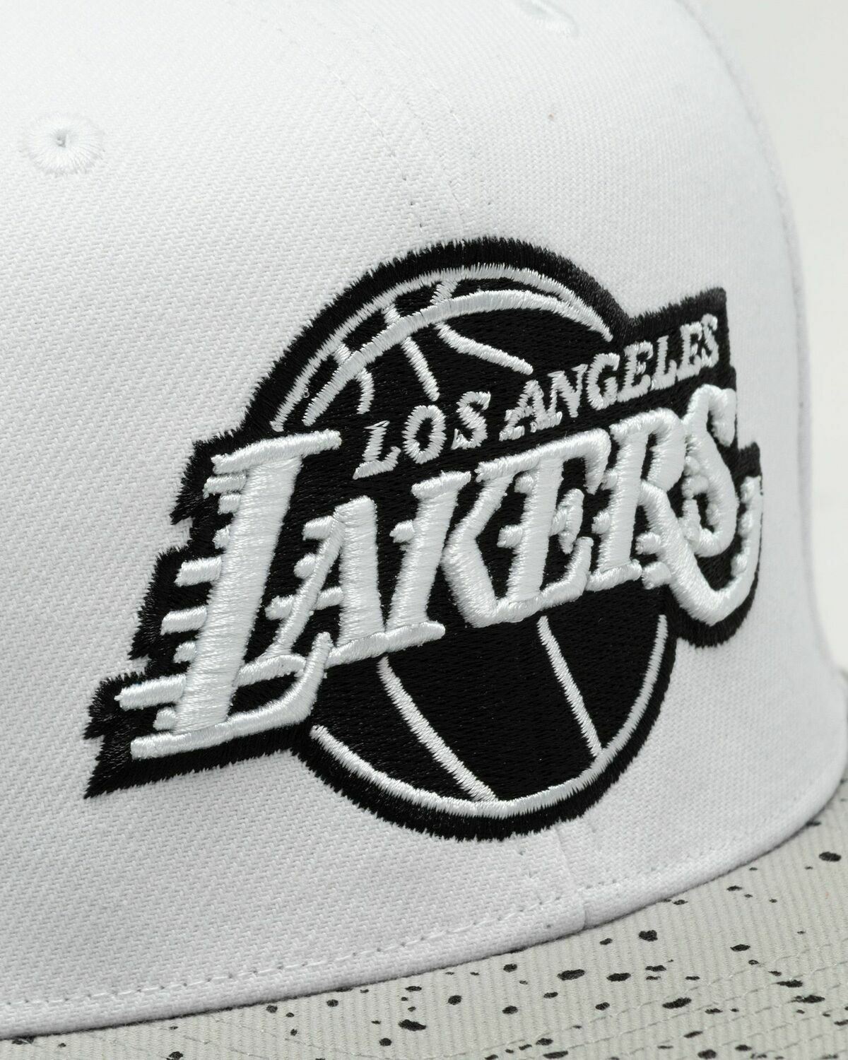 Mitchell & Ness Nba Cement Top Snapback Lakers White - Mens - Caps