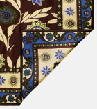 Alémais Floral silk satin scarf