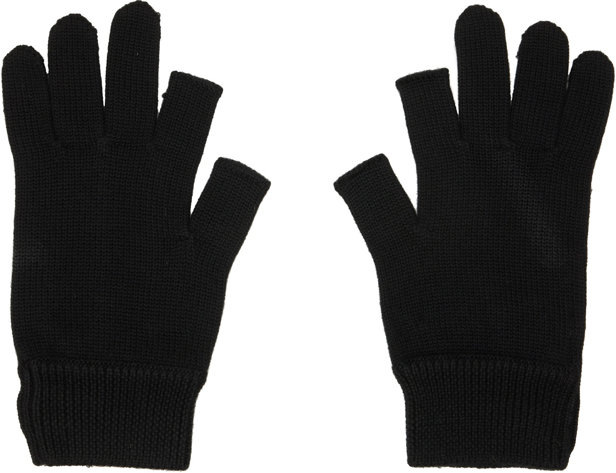Rick Owens Black Tower Touchscreen Gloves
