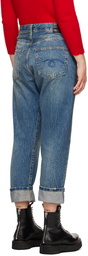 R13 Blue Crossover Jeans