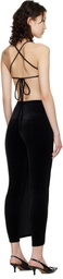 VETEMENTS Black Installed Leggings Maxi Dress