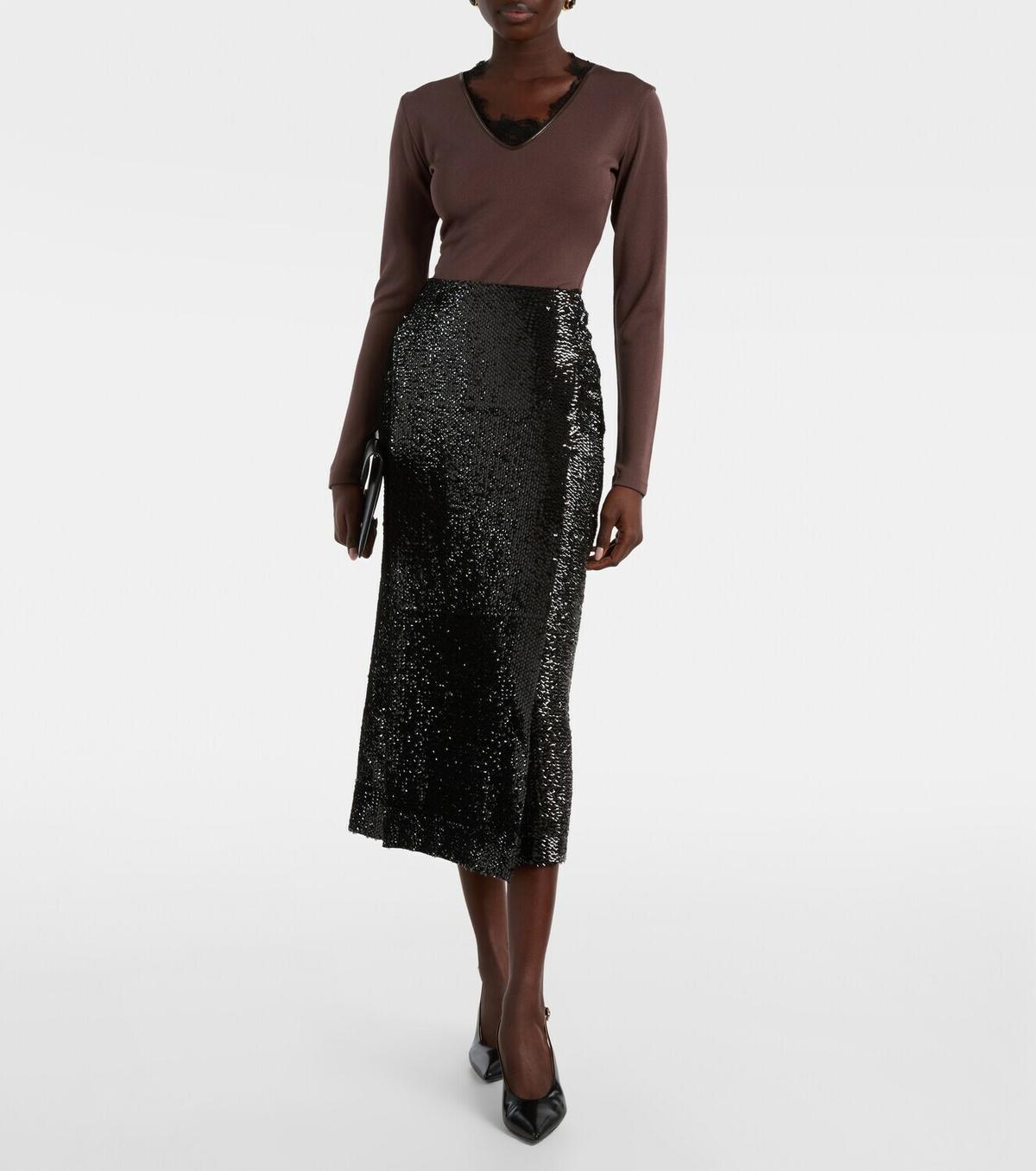 Jacques Wei Lace-trimmed bodysuit