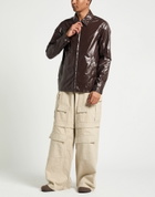Rick Owens Mens Jacket Dark in Brown