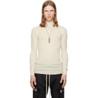 Rick Owens Off-White Tower Ribbed Lupetto Sweater