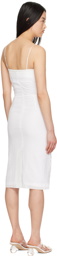 SHUSHU/TONG White Embroidered Midi Dress