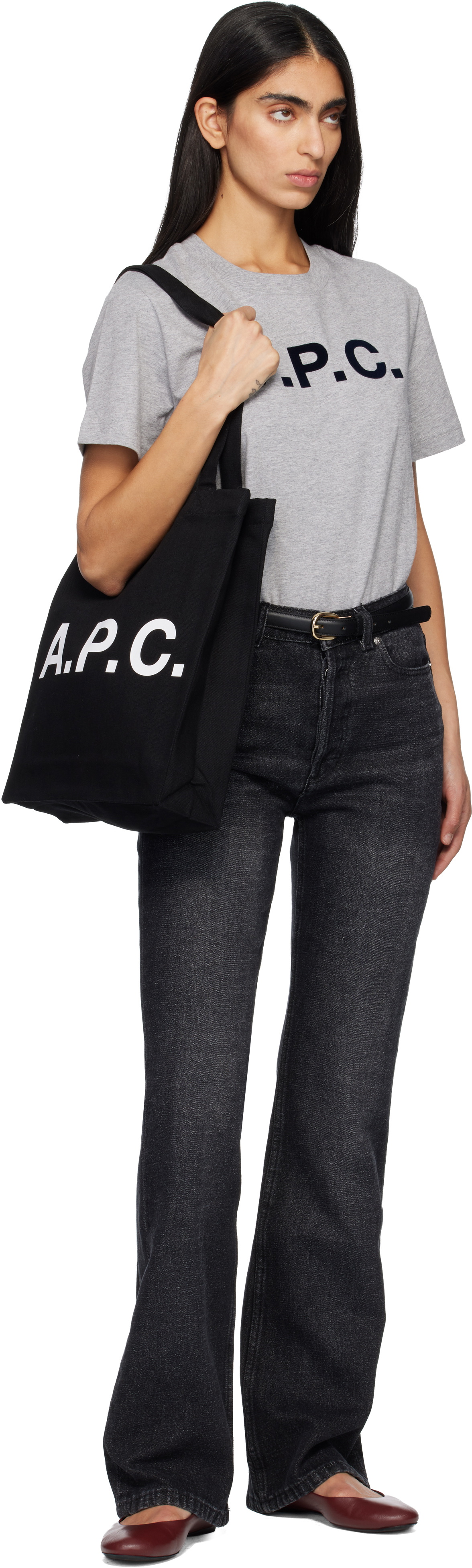 A.P.C. Gray Standard Grand 'VPC' T-shirt