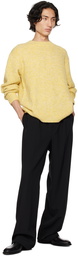 Dries Van Noten Yellow Crewneck Sweater