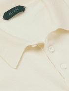 Incotex - Slim-Fit Virgin Wool and Cashmere-Blend Polo Shirt - Neutrals