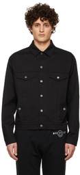 Moschino Black Smiley Edition Cotton Gabardine Jacket