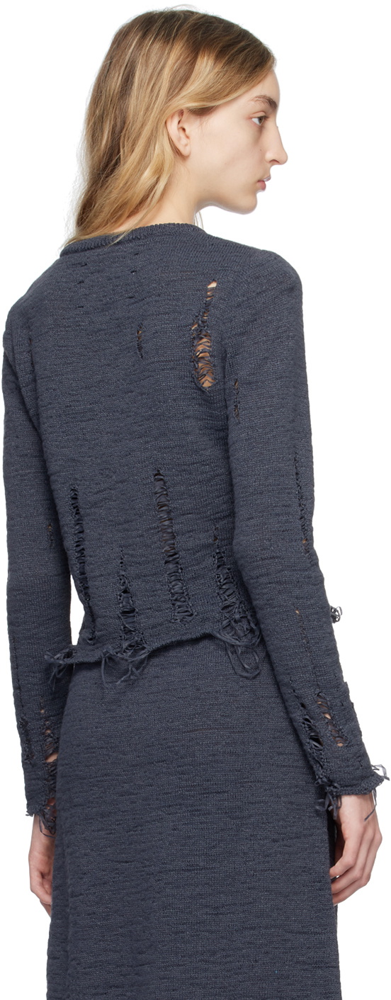Song for the Mute Gray Distressed Crewneck