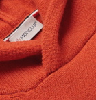 Moncler - Intarsia Wool-Blend Hoodie - Men - Orange