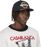 Casablanca Black Twill Racing Cap