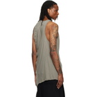 Rick Owens Taupe Tower Draped Pony Tank Top