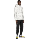 Nike White and Black EcoDown Marble Sportswear Jacket