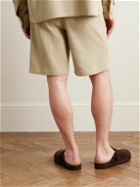 LE 17 SEPTEMBRE - Gurkha Straight-Leg Pleated Woven Shorts - Neutrals