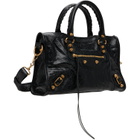 Balenciaga Black 'Le City' Arena Lamb Bag
