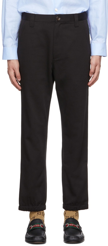 Photo: Gucci Black Stripe Trousers