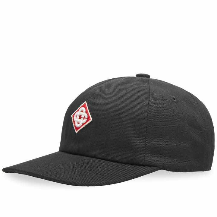 Photo: Casablanca Men's Diamond Logo Patch Cap in Black