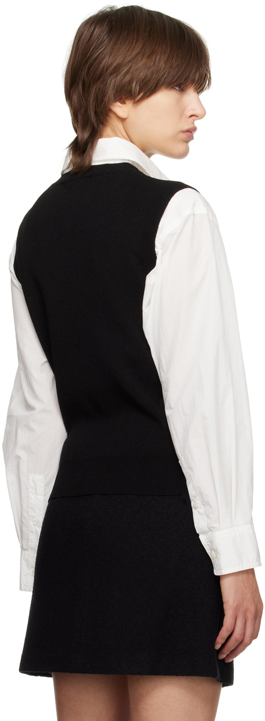 Dunst Black V-Neck Vest