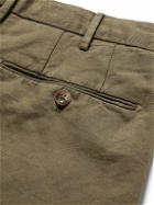 Incotex - Slim-Fit Linen and Cotton-Blend Shorts - Green
