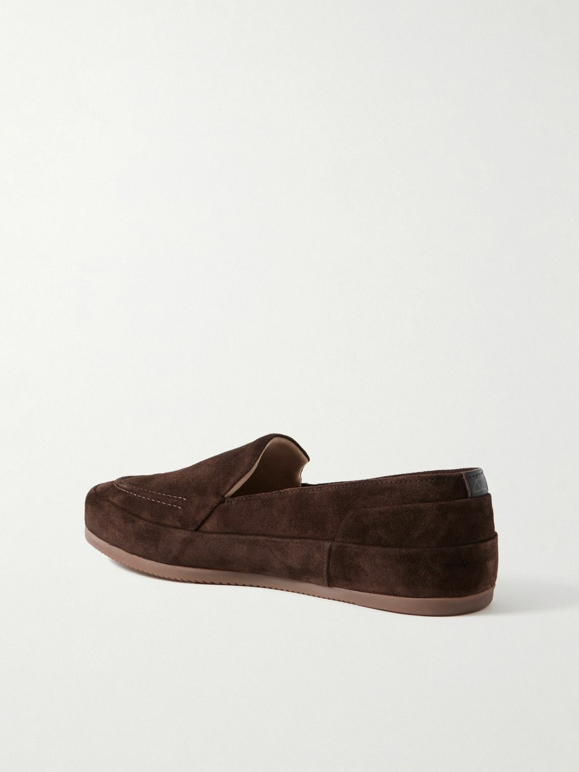 Mulo - Fleece-Lined Suede Loafers - Brown