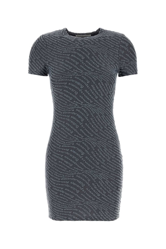 Photo: T by Alexander Wang Dark Grey Stretch Polyester Mini Dress