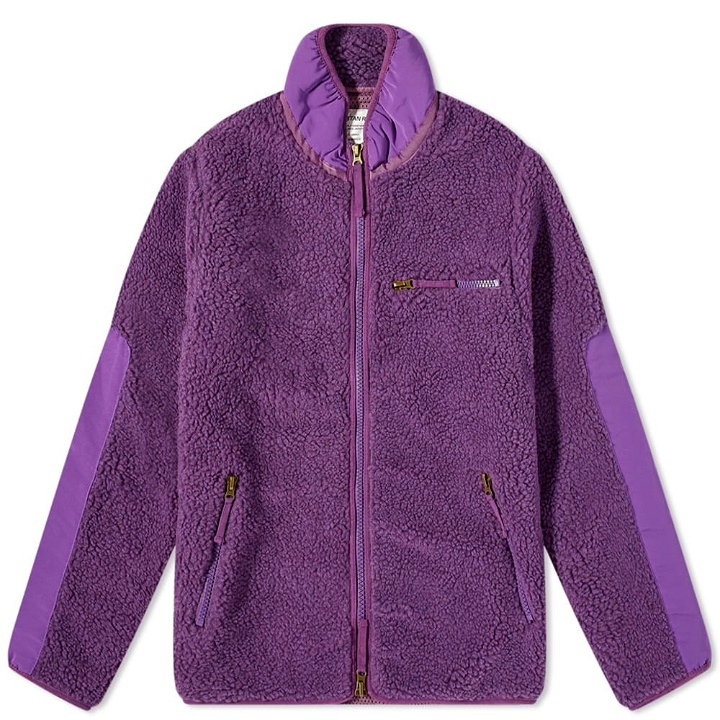 Photo: Stan Ray Men's High Pile Fleece Jacket in Purple