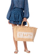 MC2 Saint Barth Beige Cotton Canvas Vanity Shoulder Bag