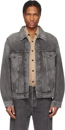 AGOLDE Gray Stephano Denim Jacket