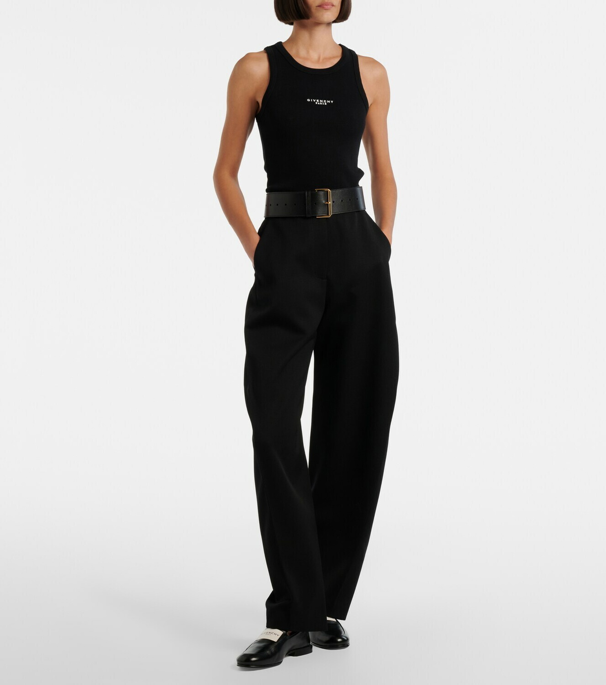 Givenchy Paris logo cotton tank top