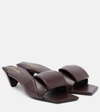 Loewe Origami leather mules
