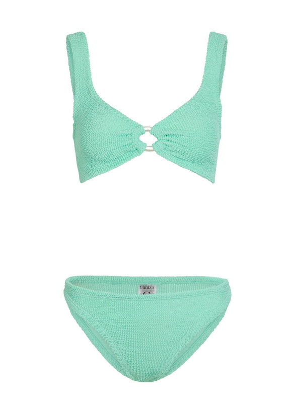 Photo: Hunza G Julia Crinkle Bikini - Mint - One Size
