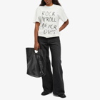 Anine Bing Women's Walker Rock N Roll T-Shirt in Ivory