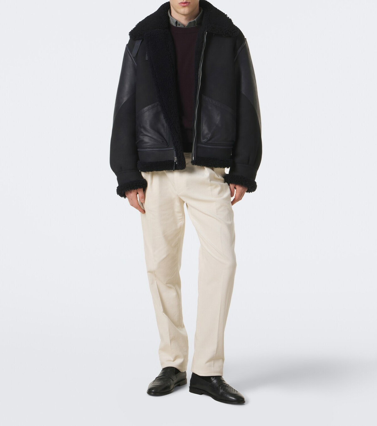Ralph Lauren Purple Label Lutton shearling-lined leather jacket