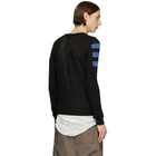 Rick Owens Black Wool Level Crewneck Sweater