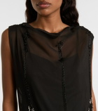 Xu Zhi Beaded jersey top