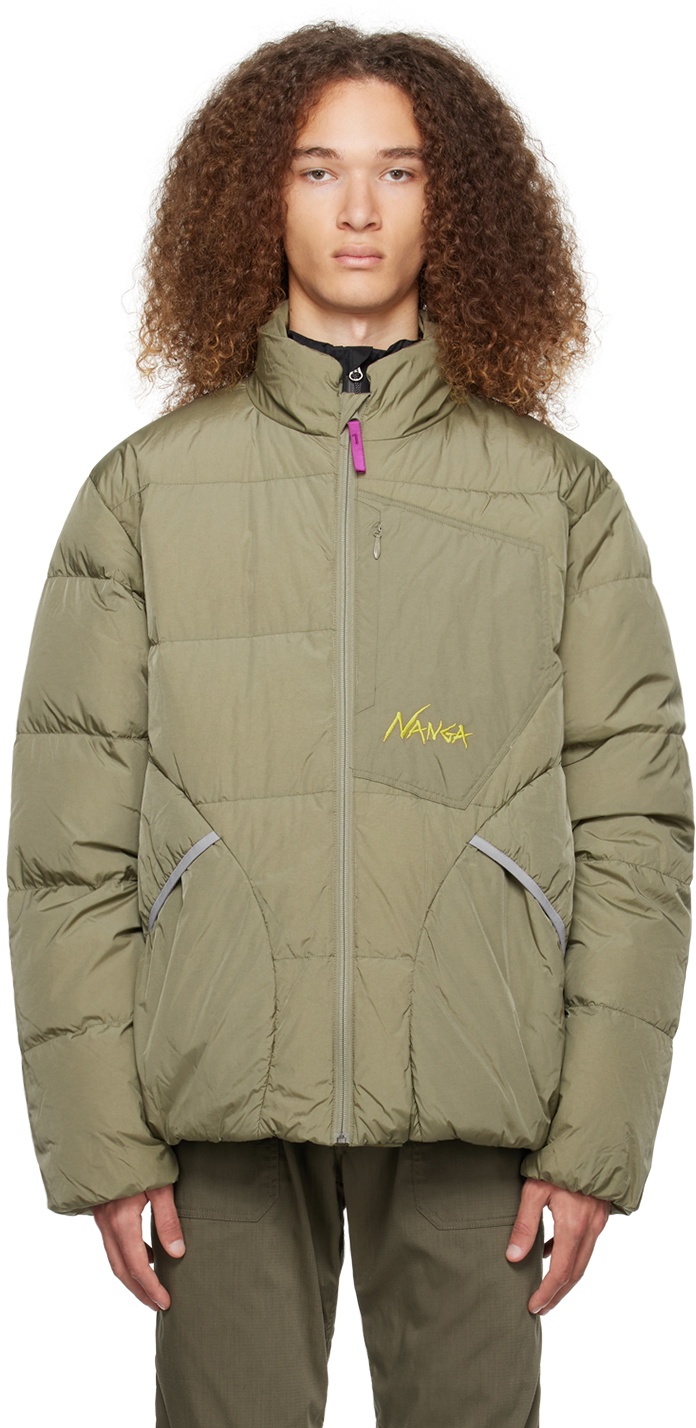 NANGA Khaki Mazeno Ridge Down Jacket