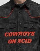 Pleasures ACID COWBOY DENIM SHIRT Black Mens Overshirts/Shortsleefe