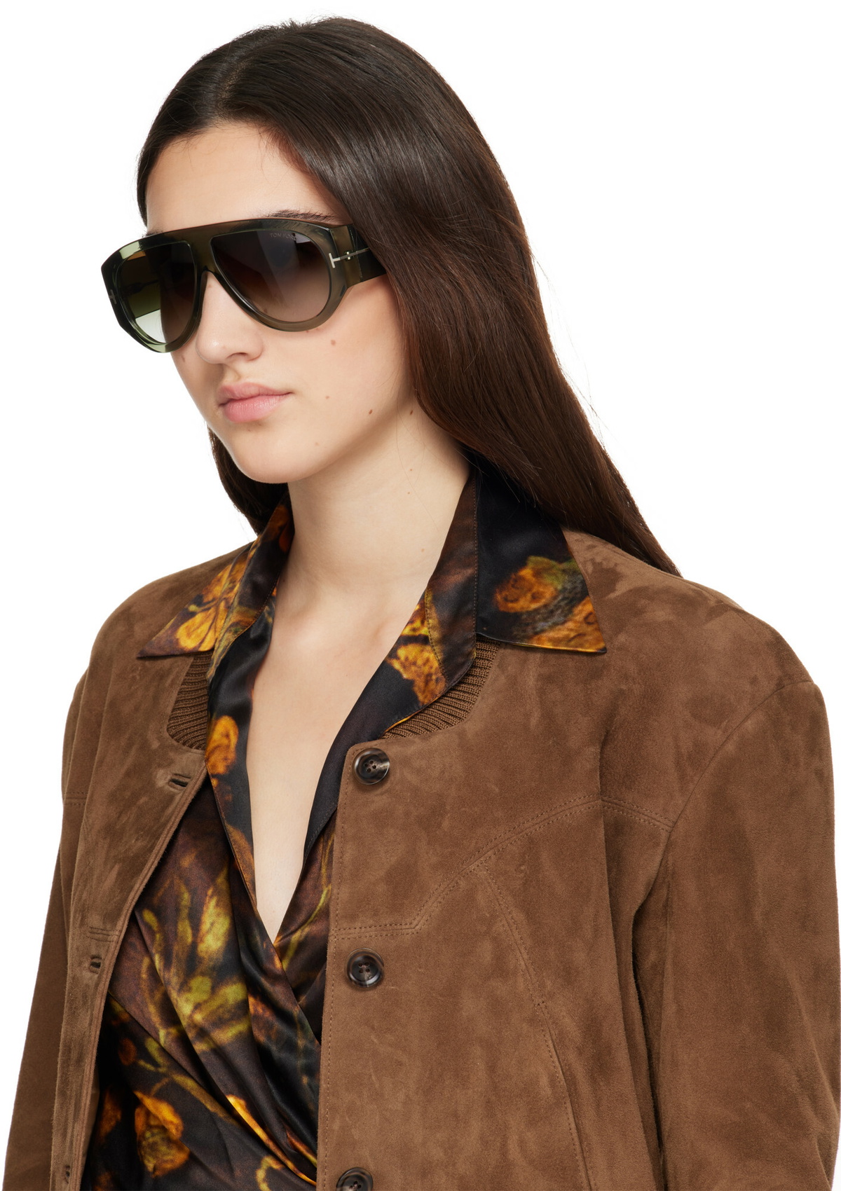 TOM FORD Green Bronson Sunglasses