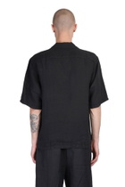 120% Lino Shirt In Black Linen