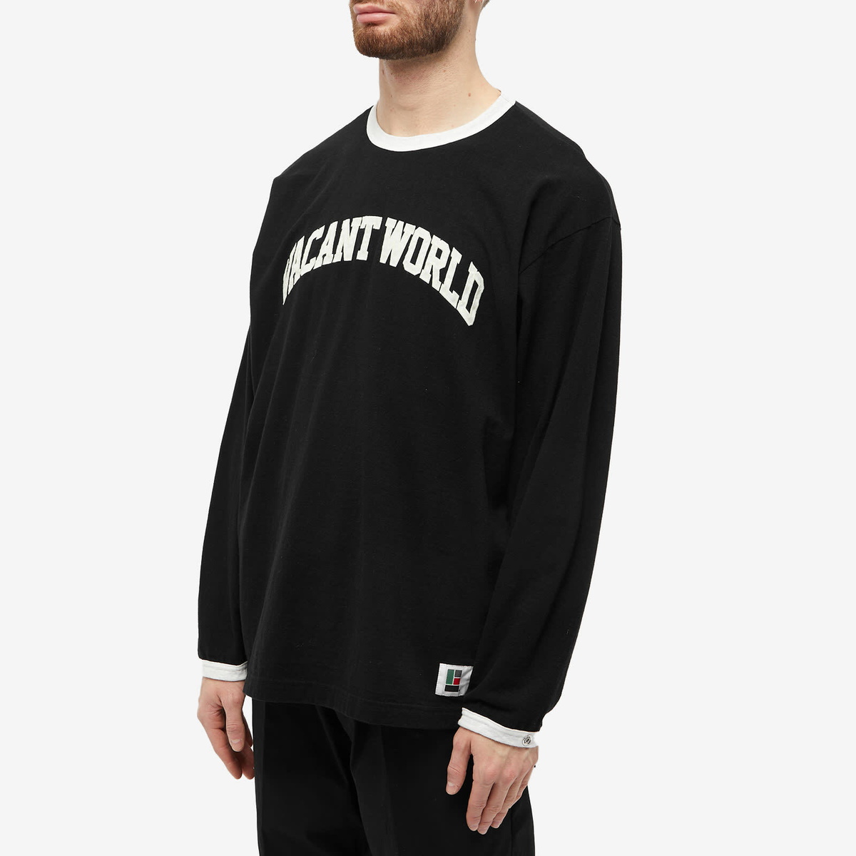 Undercover Men's Long Sleeve Vacant World T-Shirt in Black Undercover