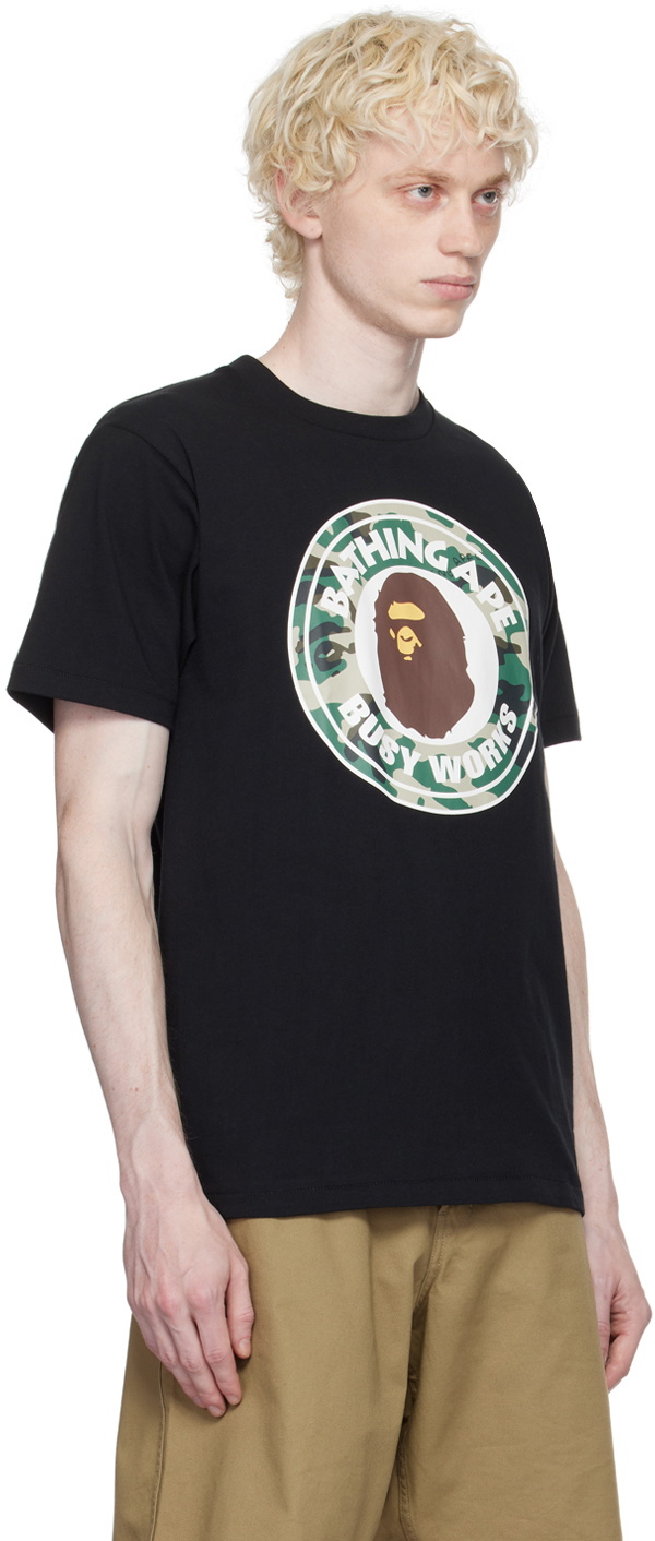 A BATHING APE BUSY WORKS Tシャツ　bape 黒 BAPE X MMJ 】BUSY WORKS TEE | bape.com