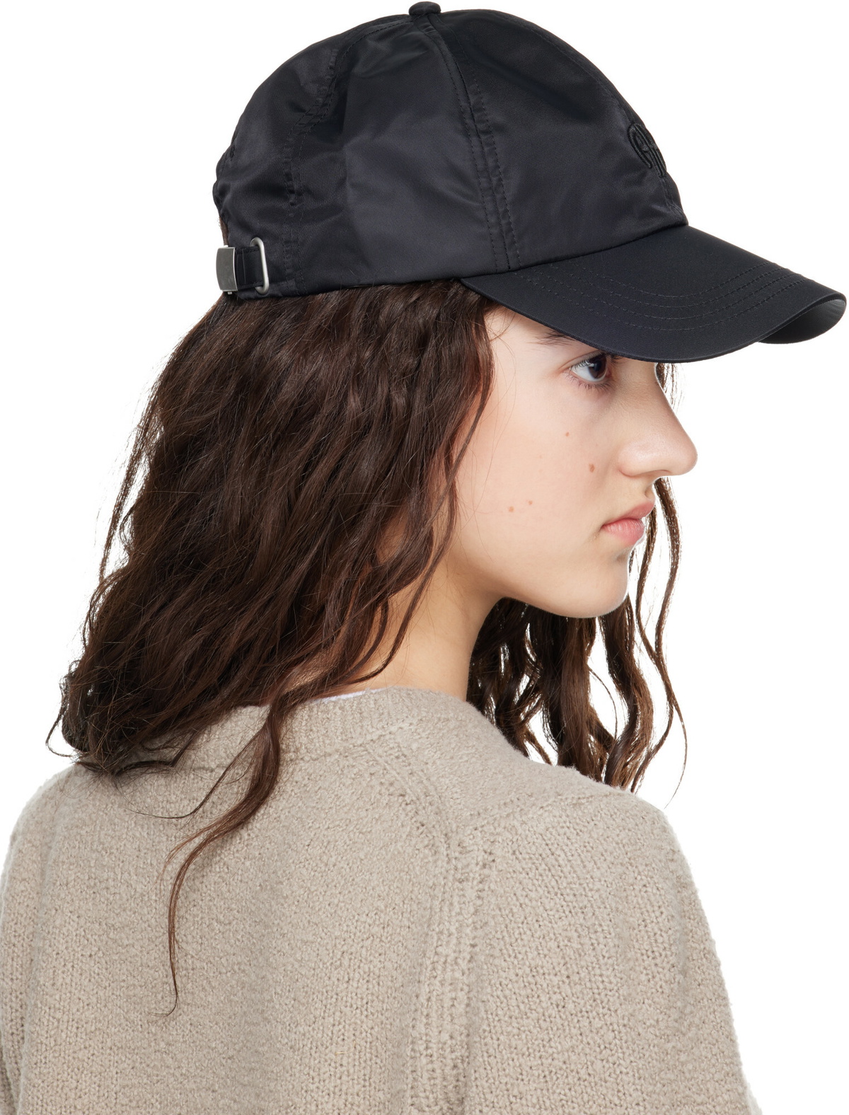 ANINE BING Black Jeremy 'AB' Baseball Cap