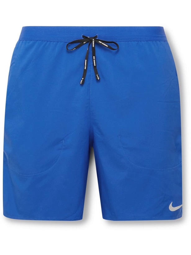 Photo: Nike Running - Flex Stride Dri-FIT Stretch-Shell Shorts - Blue