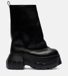 Rick Owens Mega Tractor leather mid-calf boots