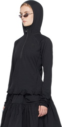 Cecilie Bahnsen Black The North Face Edition Dotknit Wool Baselayer Hoodie